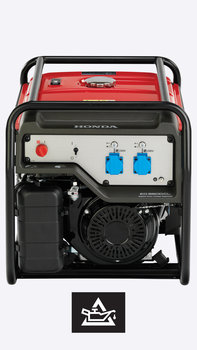 Vooraanzicht van duurzame high-performance-generator.